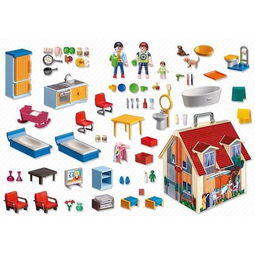 PLAYMOBIL 5167 - La Maison Transportable - Photo n°3; ?>