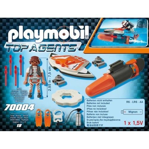 PLAYMOBIL 70004 - Top Agents - Propulseur sous-marin SPY TEAM - Photo n°3; ?>