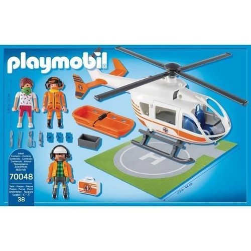 PLAYMOBIL 70048 - Hélicoptere de secours - Photo n°2; ?>