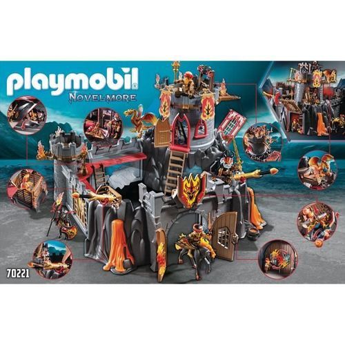 Playmobil 70221- Novelmore - Forteresse volcanique des chevaliers Burnham Raiders - Photo n°2; ?>