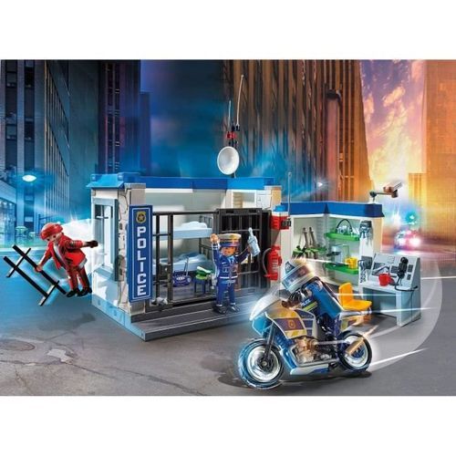 PLAYMOBIL - 70568 - Police Poste de police et cambrioleur - Photo n°2; ?>