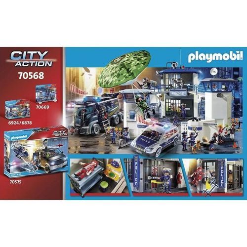 PLAYMOBIL - 70568 - Police Poste de police et cambrioleur - Photo n°3; ?>