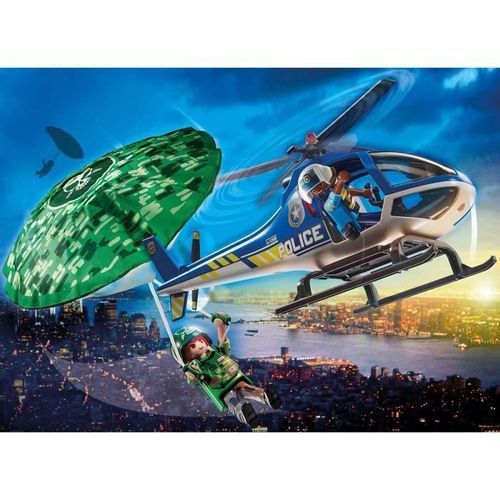 PLAYMOBIL - 70569 - Police Hélicoptere de police et parachutiste - Photo n°2; ?>