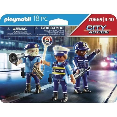 PLAYMOBIL - 70669 - Police Equipe de policiers - Photo n°3; ?>