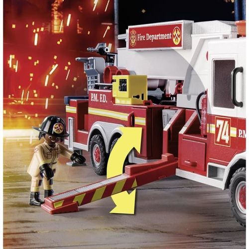 PLAYMOBIL - 70935 - Camion de pompiers avec échelle - Photo n°3; ?>