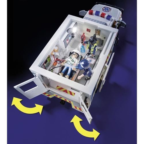 PLAYMOBIL - 70936 - Ambulance avec secouristes et blessé - Photo n°2; ?>