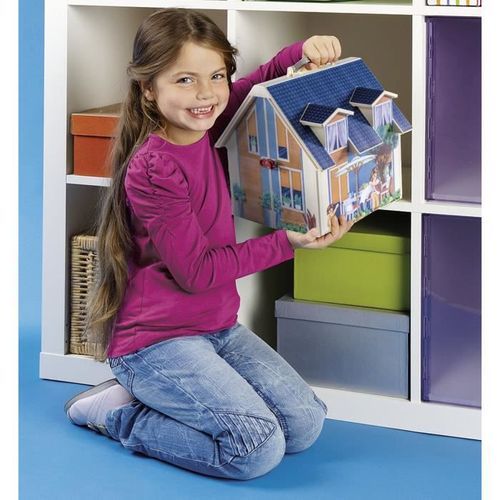 PLAYMOBIL - 70985 - Maison Transportable Bleue - Photo n°3; ?>