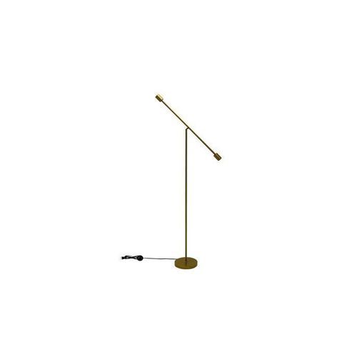 POP Lampadaire balancier en métal - 23 x 23 x H.140 cm - Or - E27 25W - Photo n°2; ?>