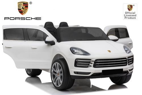 Porsche Cayenne S blanche Voiture électrique 2 places enfant - Photo n°2; ?>