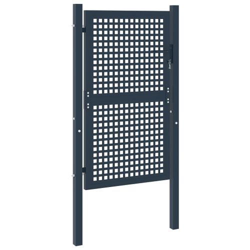 Portail De Clôture Anthracite 102x250 Cm Acier 10 Portail de clôture Anthracite 102x250 cm Acier - Photo n°2; ?>