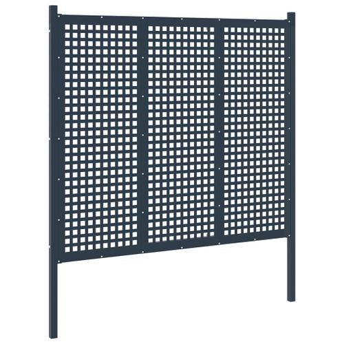 Portail de clôture Anthracite 177x200 cm Acier - Photo n°2; ?>