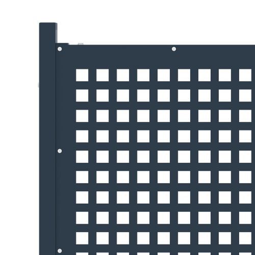 Portail de clôture Anthracite 177x200 cm Acier - Photo n°3; ?>