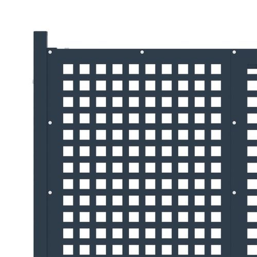 Portail de clôture Anthracite 177x250 cm Acier - Photo n°3; ?>
