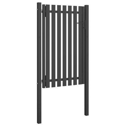Portail de clôture de jardin Acier 1x2 m Anthracite - Photo n°2; ?>