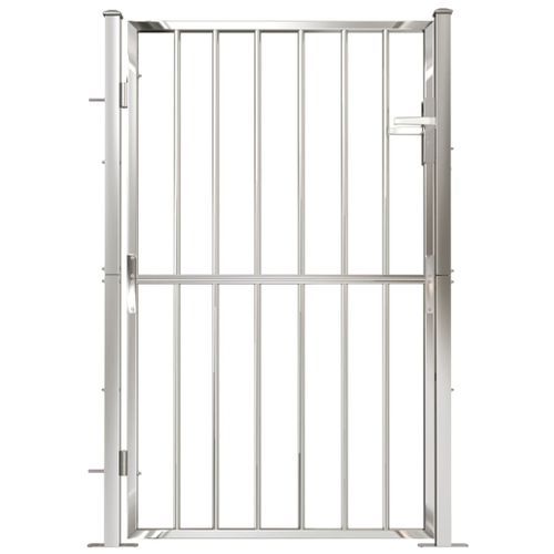 Portail de jardin 100x150 cm Acier inoxydable - Photo n°3; ?>