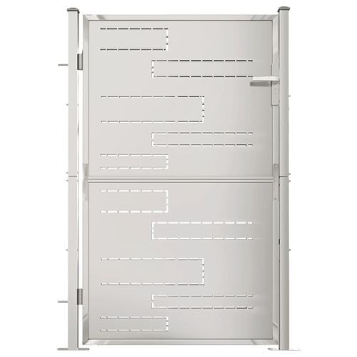 Portail de jardin 100x150 cm Acier inoxydable 3 - Photo n°2; ?>