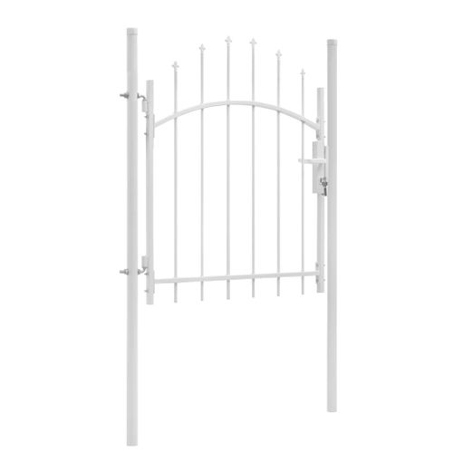 Portail De Jardin Acier 1 X 1,5 M Blanc 10 Portail de jardin Acier 1 x 1,5 m Blanc - Photo n°2; ?>