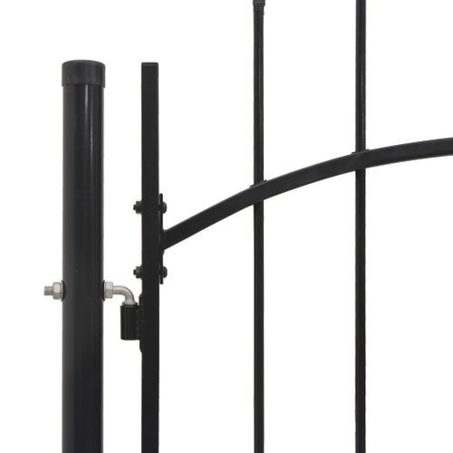 Portail de jardin Acier 2 x 5 m Noir - Photo n°3; ?>