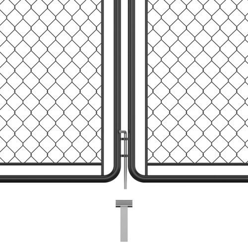 Portail de jardin Acier 200x350 cm Anthracite - Photo n°3; ?>