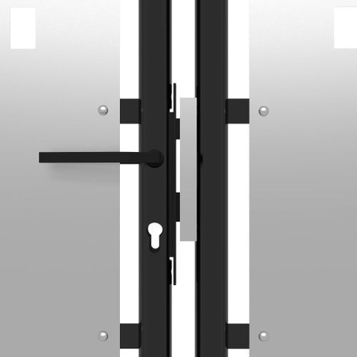 Portail de jardin Acier 400 x 75 cm Argenté 2 - Photo n°2; ?>