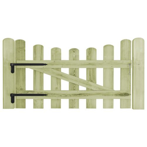 Portail de jardin Pin imprégné 100 x 60 cm - Photo n°3; ?>