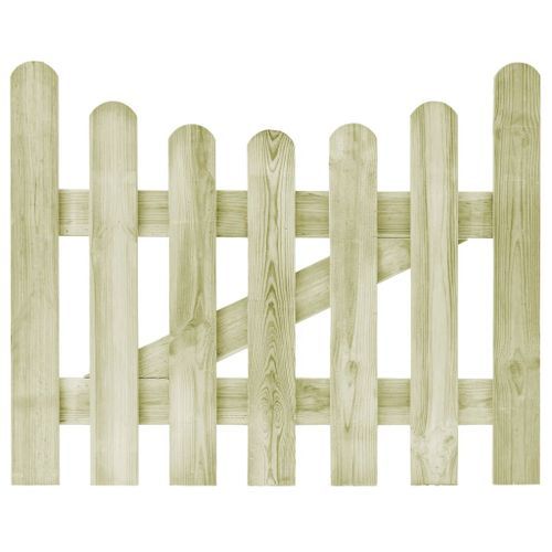 Portail de jardin Pin imprégné 100 x 80 cm 2 - Photo n°2; ?>