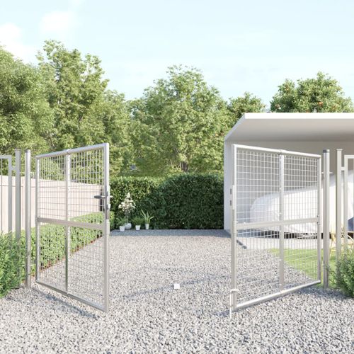 Portal de jardin maille argenté 300x175 cm acier galvanisé - Photo n°3; ?>