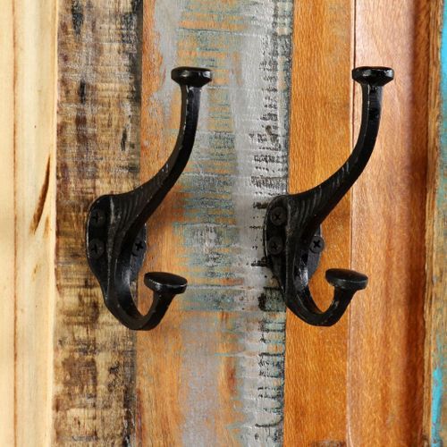 Porte-manteau 2 pcs Bois de récupération massif 38 x 100 cm - Photo n°2; ?>