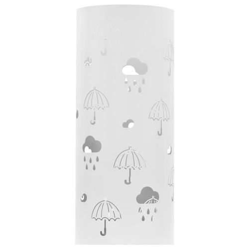 Porte-parapluie Design Parapluies Acier Blanc - Photo n°2; ?>