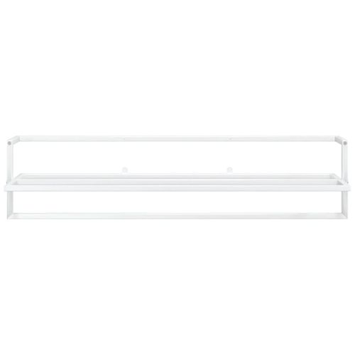 Porte-serviettes Blanc 95x25x22 cm Fer - Photo n°3; ?>