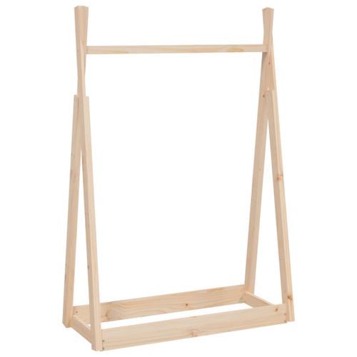 Porte-vêtements 100x45x150 cm Bois de pin massif - Photo n°2; ?>