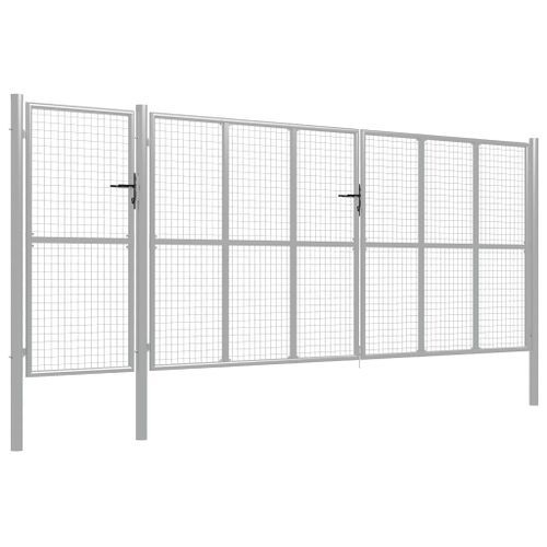 Portillon Acier 500 X 200 Cm Argenté 12 Portillon Acier 500 x 200 cm Argenté - Photo n°2; ?>