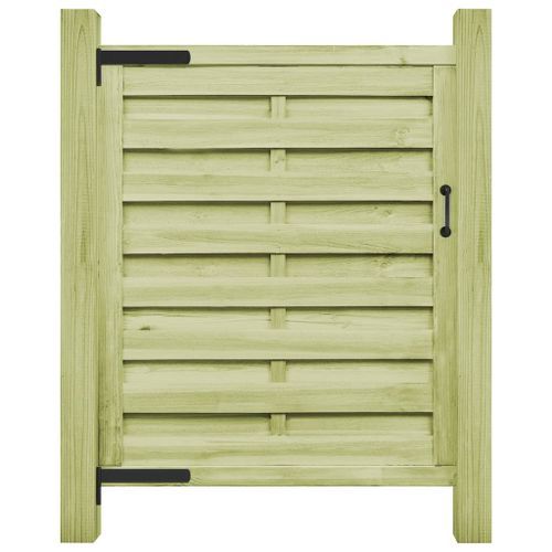 Portillon Bois de pin imprégné 100 x 150 cm Vert - Photo n°2; ?>