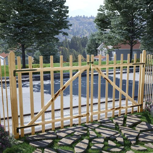Portillon Double Pour Clôture Bois De Noisetier 300 X 150 Cm 14 Portillon double pour clôture Bois de noisetier 300 x 150 cm - Photo n°2; ?>