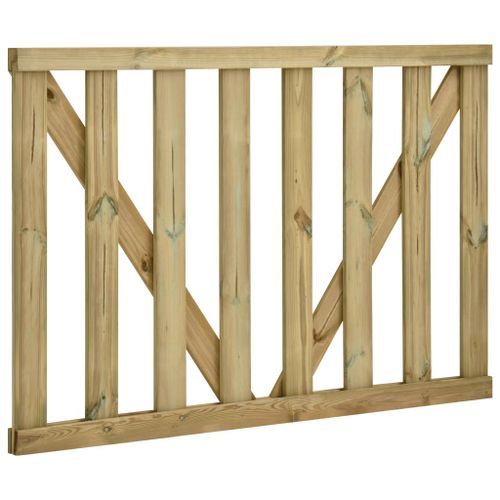 Portillons à lattes de jardin 2 pcs Pin imprégné 150 x 100 cm - Photo n°2; ?>