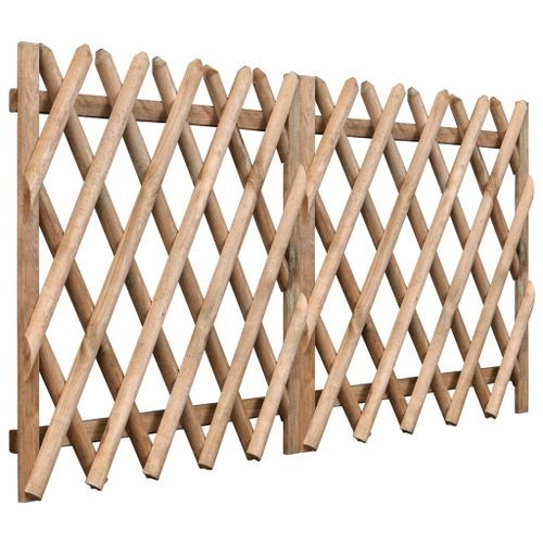 Portillons de jardin 2 pcs Bois de pin imprégné 300x100 cm 2 - Photo n°3; ?>