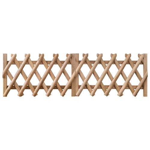 Portillons de jardin 2 pcs Bois de pin imprégné 300x60 cm - Photo n°2; ?>