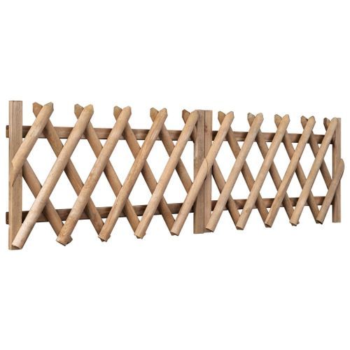 Portillons de jardin 2 pcs Bois de pin imprégné 300x60 cm - Photo n°3; ?>