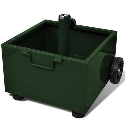 Pot De Plantes Et Support De Parasol D'extérieur 2-en-1 Vert 15 Pot de plantes et support de parasol d'extérieur 2-en-1 Vert - Photo n°3; ?>