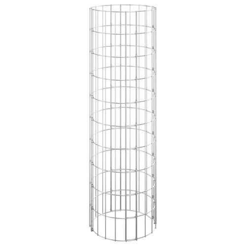 Poteau à gabion circulaire Acier galvanisé Ø30x100 cm - Photo n°2; ?>