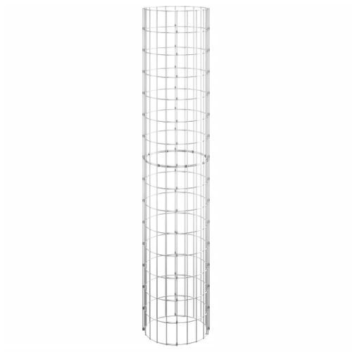 Poteau à gabion circulaire Acier galvanisé Ø30x150 cm - Photo n°3; ?>