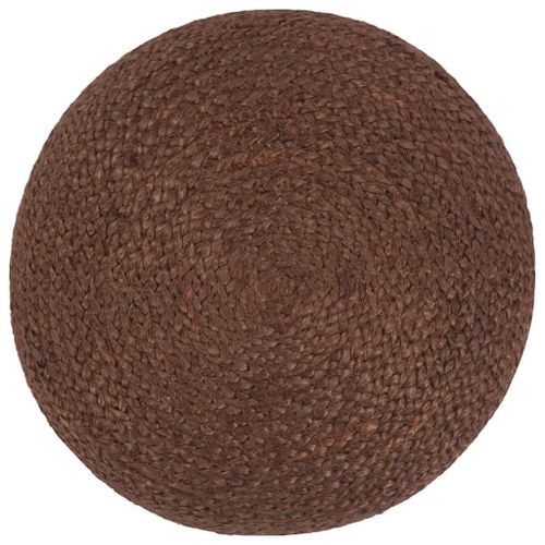 Pouf fait à la main Marron 40 x 45 cm Jute - Photo n°3; ?>