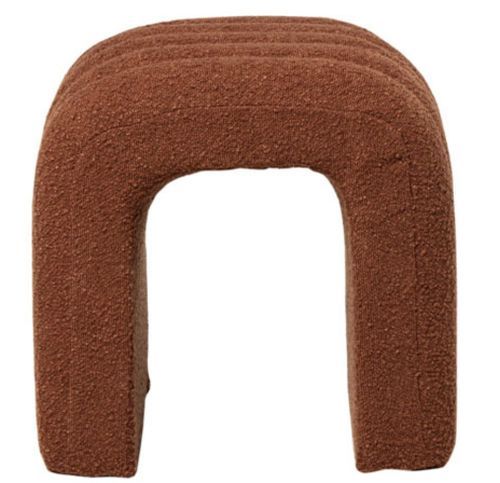 Pouf original en tissu shearling Deky - Photo n°3; ?>