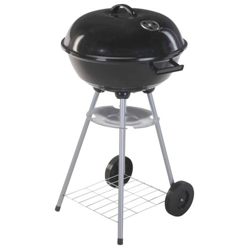 ProGarden Barbecue sous forme de bouilloire sur roues 46 cm Noir - Photo n°2; ?>