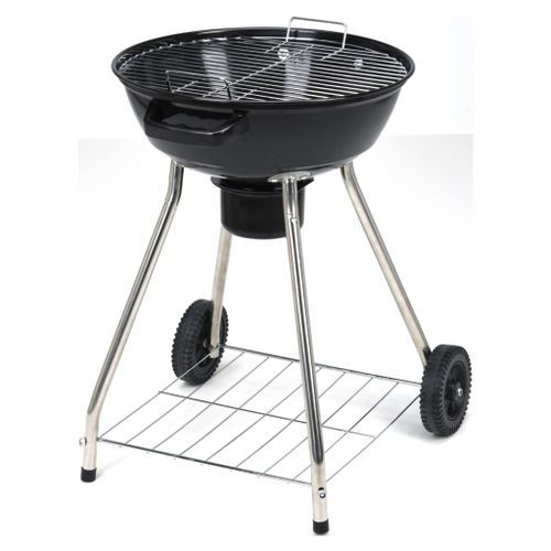 ProGarden Barbecue sur roues 47 cm noir - Photo n°2; ?>