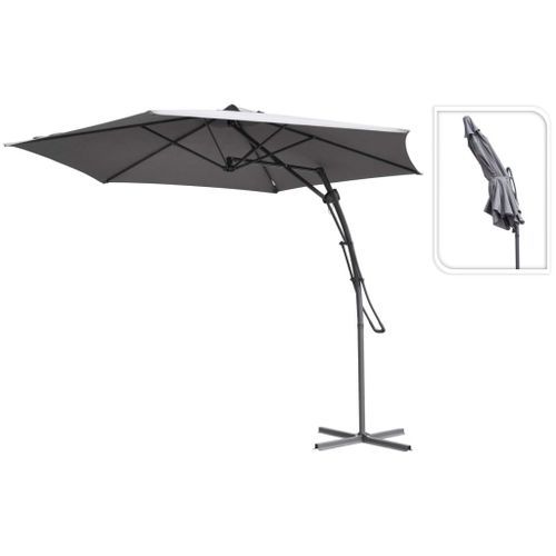 ProGarden Parasol suspendu Gris 300 cm - Photo n°2; ?>