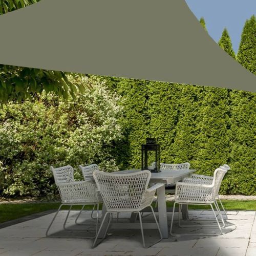 ProGarden Toile d'ombrage 3x3x3 m vert triangulaire - Photo n°2; ?>