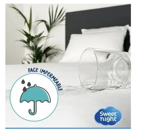 Protège-matelas Sweetnight - Imperméable et micro respirant - Photo n°2; ?>