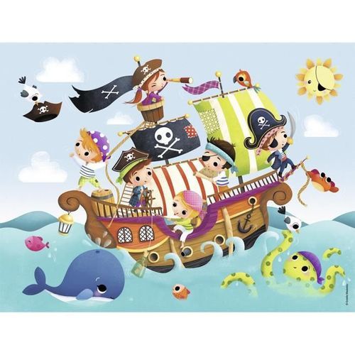 Puzzle 30 pieces Les petits pirates avec poster NATHAN - 4 ans et + - Photo n°2; ?>