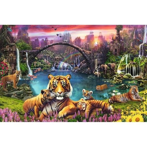 Puzzle 3000 p - Tigres au lagon - Photo n°2; ?>